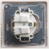 Розетка 1-м СП Glossa 16А IP20 с заземл. защ. шторки с крышкой в сборе перламутр. SE GSL000646