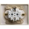 Розетка 2-м СП Glossa 16А IP20 250В с заземл. защ. шторки в сборе перламутр. SE GSL000626