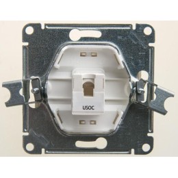 Розетка телефонная 1-м Glossa RJ11 механизм перламутр. SE GSL000681T