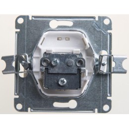 Розетка телевизионная одиночная TV 1-м СП Glossa 1дБ механизм перламутр SE GSL000691