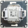 Кнопка нажимная 1-кл. СП Glossa 10А IP20 (сх. 1) 10AX механизм перламутр SE GSL000615
