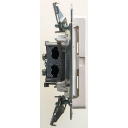 Розетка телевизионная проходная TV 1-м СП Glossa 4дБ механизм перламутр SE GSL000692