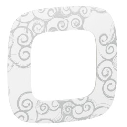 Рамка 1-м Valena Allure универсальная нарцисс хром Leg 754341