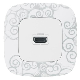 Рамка 1-м Valena Allure универсальная нарцисс хром Leg 754341