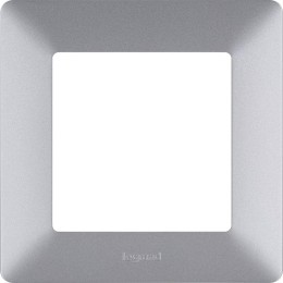 Рамка 1-м Valena Life универсальная алюм. Leg 754137