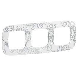 Рамка 3-м Valena Allure универсальная нарцисс хром Leg 754343