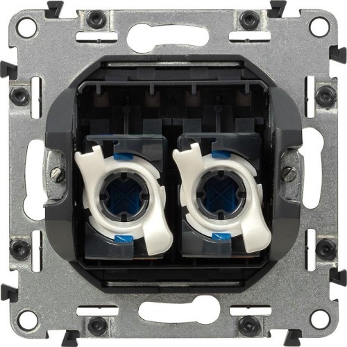 Розетка компьютерная 2-м Valena Life RJ45 кат.5E UTP с лицев. панелью механизм бел. Leg 753441