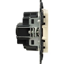 Розетка 1-м СП Valena Allure 16А IP2X 250В 2P+E винтов. клеммы механизм сл. кость Leg 753825