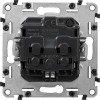Розетка 1-м СП Valena Allure 16А IP2X 250В 2P+E винтов. клеммы механизм сл. кость Leg 753825