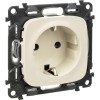 Розетка 1-м СП Valena Allure 16А IP2X 250В 2P+E винтов. клеммы механизм сл. кость Leg 753825
