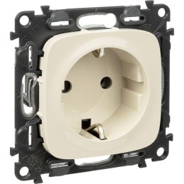 Розетка 1-м СП Valena Allure 16А IP2X 250В 2P+E винтов. клеммы механизм сл. кость Leg 753825