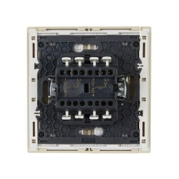 Выключатель проходной 2-кл. СП FORTE&PIANO 10А FP407 ваниль IEK FP-V22-0-10-1-K10