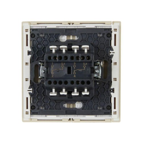Выключатель проходной 2-кл. СП FORTE&PIANO 10А FP407 ваниль IEK FP-V22-0-10-1-K10