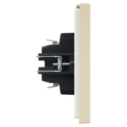 Выключатель проходной 2-кл. СП FORTE&PIANO 10А FP407 ваниль IEK FP-V22-0-10-1-K10