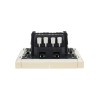Выключатель проходной 2-кл. СП FORTE&PIANO 10А FP407 ваниль IEK FP-V22-0-10-1-K10