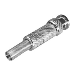 Разъем-штекер BNC под пайку с пружиной (универс.) металл (уп.50шт) PROCONNECT 05-3075-4