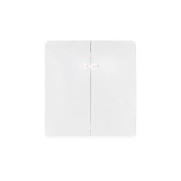 Выключатель 2-кл. СП ROUND MIELE 10А с подсветкой перламутр Kranz KR-78-0714-1