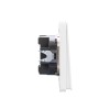 Выключатель 2-кл. СП ROUND MIELE 10А с подсветкой перламутр Kranz KR-78-0714-1