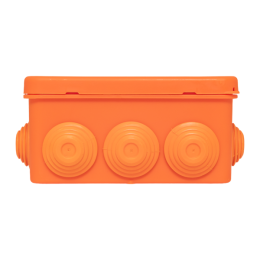 Коробка огнестойкая E45 100х100х50мм IP55 с клеммниками 4 полюса 0.5-10кв.мм HF EKF plc-kmfr-100-410