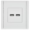 Розетка USB A+A 3.1А FORTE&PIANO FP249 бел. IEK FP-U21-D31-K01