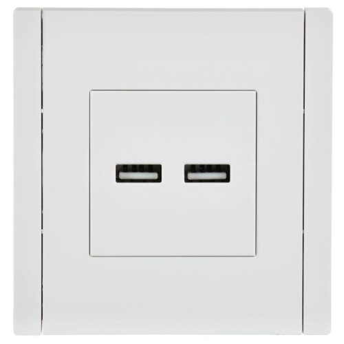 Розетка USB A+A 3.1А FORTE&PIANO FP249 бел. IEK FP-U21-D31-K01