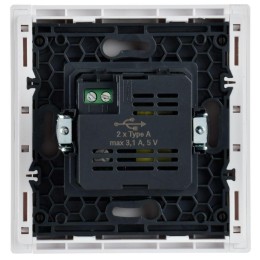 Розетка USB A+A 3.1А FORTE&PIANO FP249 бел. IEK FP-U21-D31-K01