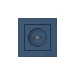 Розетка AtlasDesign 16А без заземл. быстрозажим. клем. в сборе аквамарин SE ATN001140S