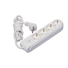 Удлинитель 4х7м с заземл. 16А IP20 с выкл. защ. шторки Makel N4310073