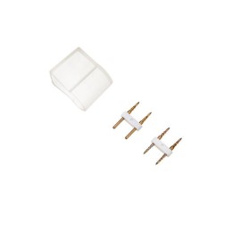 Набор установочный для односторон. гибкого неона 15х26мм (шнур питания каучук с диодным мостом и вил