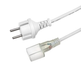 Набор установочный для односторон. гибкого неона 15х26мм (шнур питания каучук с диодным мостом и вил