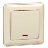Выключатель 1-кл. СП W59 10А IP20 10AX с подсветкой в сборе сл. кость SE VS110-153-28