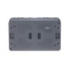 Розетка 2-м ОП AtlasDesign Profi54 16А IP54 250В с заземл. защ. шторки антрацит SE ATN544026