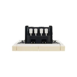 Выключатель проходной 2-кл. СП FORTE&PIANO 10А FP408 с индикацией ваниль IEK FP-V22-1-10-1-K10
