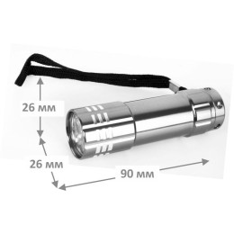 Фонарь UF5LED 3хR03 5LED алюм. металлик (короб) Ultraflash 7901