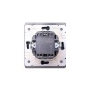 Выключатель 2-кл. СП ROUND MIELE 10А с подсветкой титан Kranz KR-78-0714-2