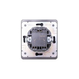 Выключатель 2-кл. СП ROUND MIELE 10А с подсветкой титан Kranz KR-78-0714-2