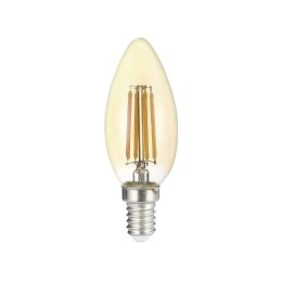 Лампа светодиодная филаментная PLED OMNI 6Вт C35 4000К нейтр. бел. E14 230В/50Гц Gold JazzWay 502066