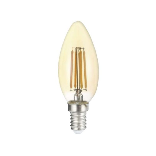Лампа светодиодная филаментная PLED OMNI 6Вт C35 4000К нейтр. бел. E14 230В/50Гц Gold JazzWay 502066
