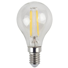 ЭРА F-LED P45-7W-840-E14 Лампа светодиодная (филам, шар, 7Вт, нейтр, E14) (10/100/3000)