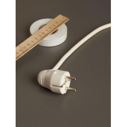 Вилка угловая ВПу11-01-Ст разборная с заземл. 16А бел. IEK EVP11-16-01-K01