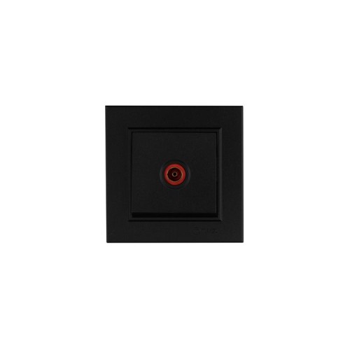 Розетка телевизионная Karea черна. Makel 56054007