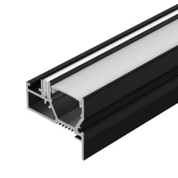Профиль STRETCH-20-WALL-D-SIDE-2000 BLACK алюм. L2000 Arlight 042947