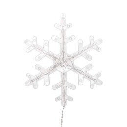 Гирлянда светодиодная "Бахрома" со снежинками 2.4х0.9м 150LED бел. 7.5Вт 230В IP20 с контроллером 8