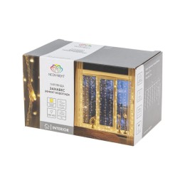 Гирлянда светодиодная "Светодиодный Дождь" 3х2м 240LED тепл. бел. 25Вт 230В IP20 эффект водопада про
