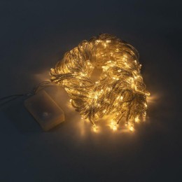 Гирлянда светодиодная "Светодиодный Дождь" 3х2м 240LED тепл. бел. 25Вт 230В IP20 эффект водопада про