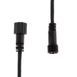 Коннектор с проводами папа-мама 2 pin черн. каучук Neon-Night 315-436