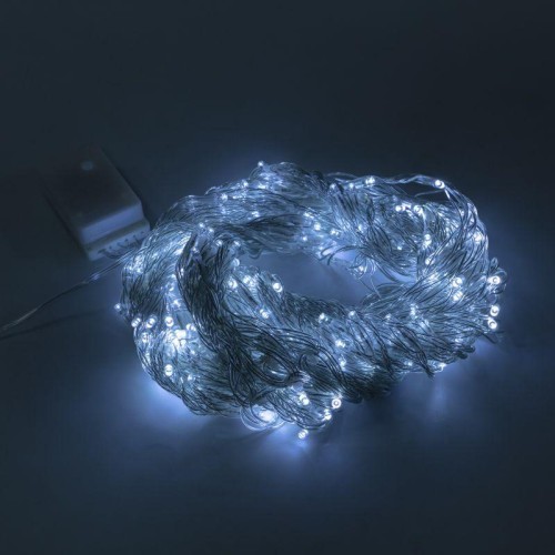 Гирлянда светодиодная "Светодиодный Дождь" 3х2м 240LED бел. 25Вт 230В IP20 эффект водопада провод пр