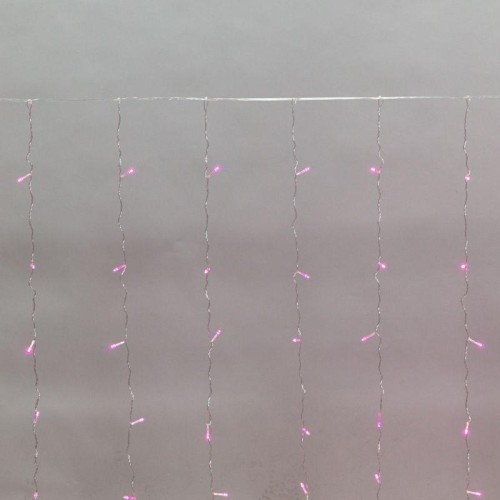 Гирлянда светодиодная "Светодиодный Дождь" 3х2м LED роз. 12Вт 230В IP20 свечение с динамикой прозр.