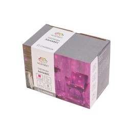 Гирлянда светодиодная "Светодиодный Дождь" 3х2м LED роз. 12Вт 230В IP20 свечение с динамикой прозр.