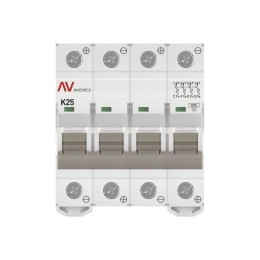 Выключатель автоматический модульный 4п K 25А 6кА AV-6 DC AVERES EKF mcb6-DC-4-25K-av